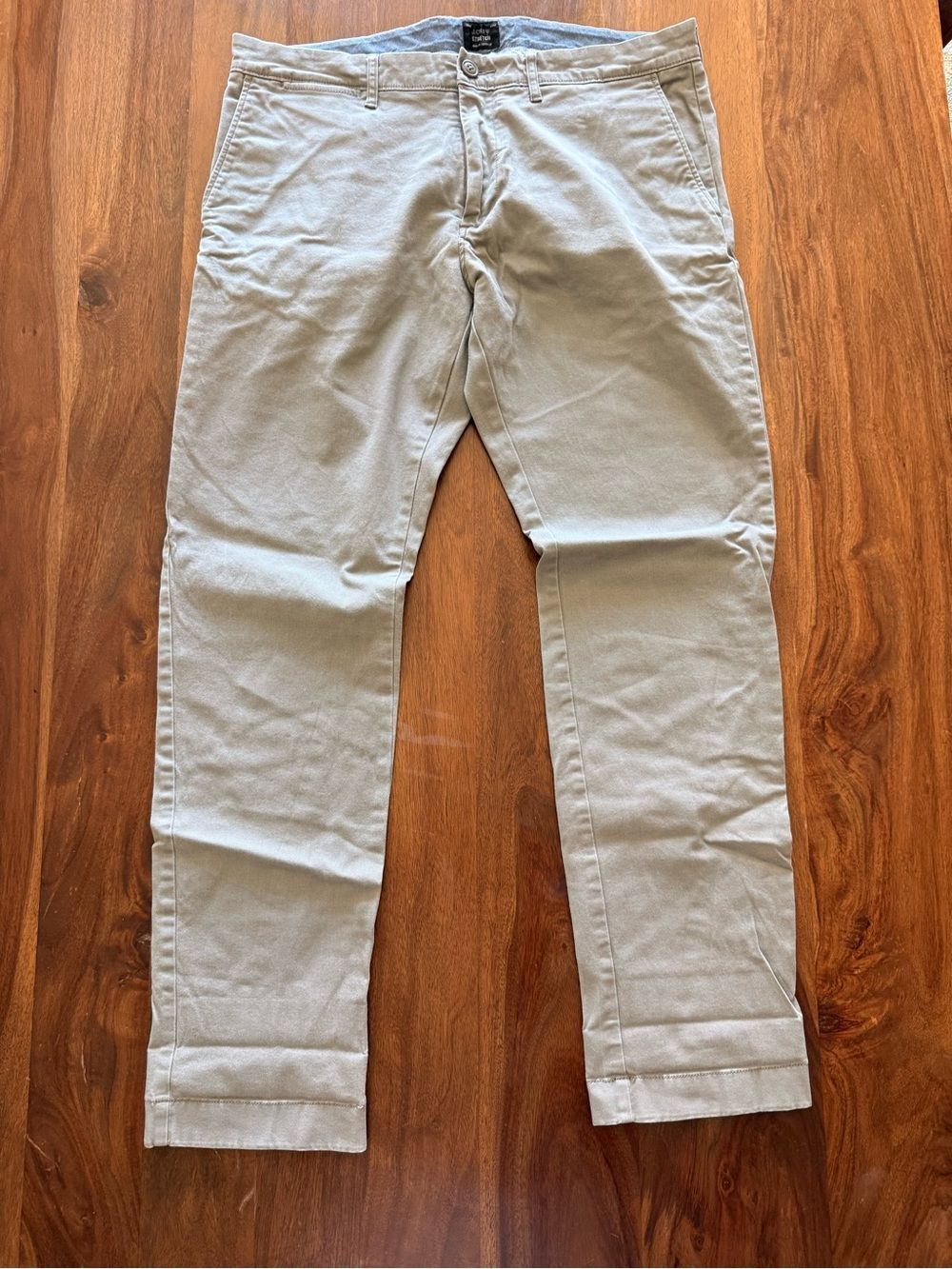 J. Crew Light Gray Stretch Chinos